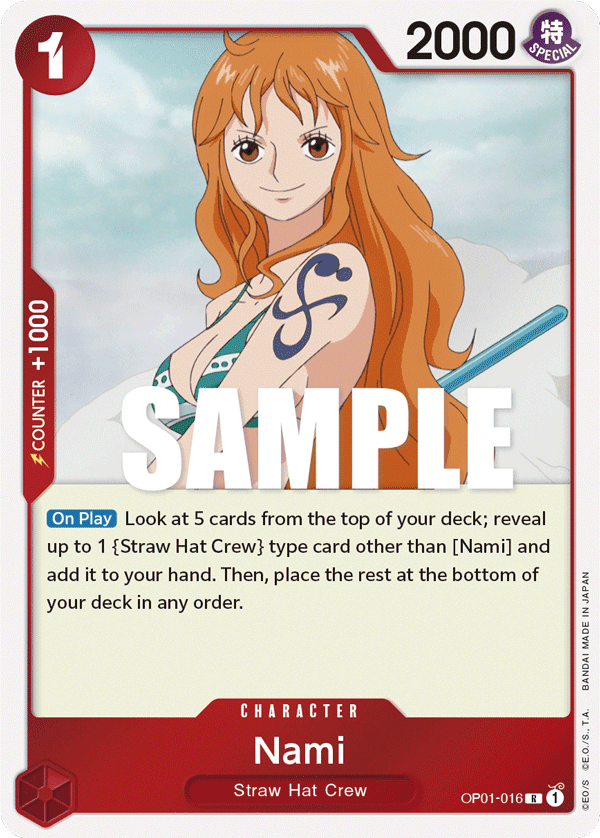 Nami official card artwork